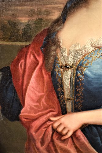 Paire Portraits de Nobles Français  